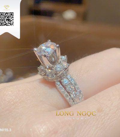 Nhẫn Nữ Kim Cương N1153 Kim Cương Giá Tốt