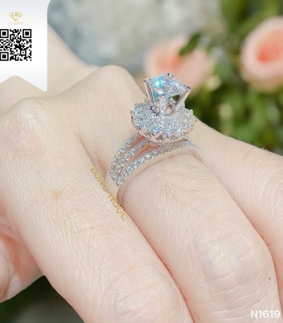 Nhẫn Nữ Kim Cương N1619 Kim Cương Giá Tốt