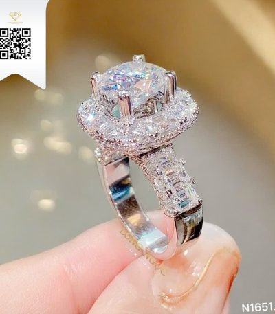 Nhẫn Nữ Kim Cương N16511 Kim Cương Giá Tốt