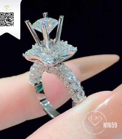 Nhẫn Nữ Kim Cương N1659 Kim Cương Giá Tốt