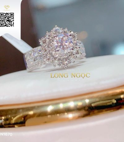 Nhẫn Nữ Kim Cương N1670 Kim Cương Giá Tốt