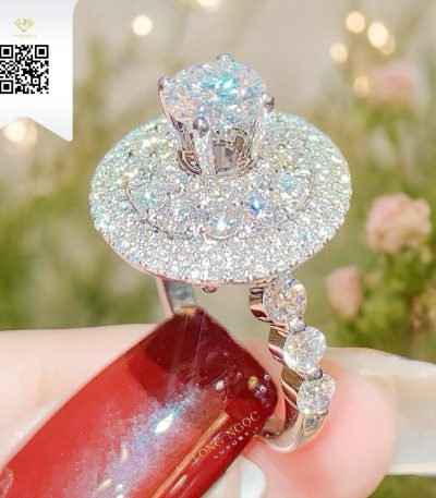 Nhẫn Nữ Kim Cương N1824 Kim Cương Giá Tốt
