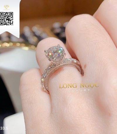 Nhẫn Nữ Kim Cương N335 Kim Cương Giá Tốt