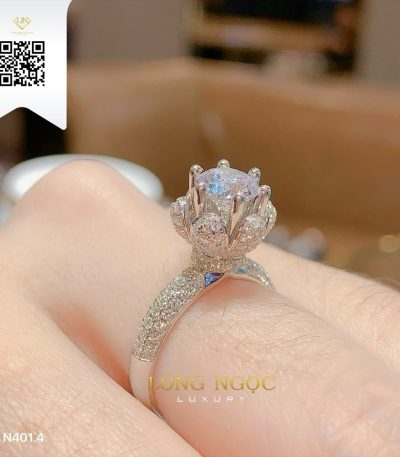 Nhẫn Nữ Kim Cương N4014 Kim Cương Giá Tốt