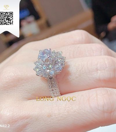 Nhẫn Nữ Kim Cương N422 Kim Cương Giá Tốt