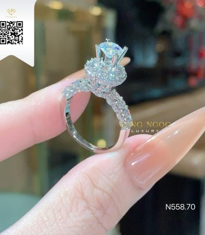 Nhẫn Nữ Kim Cương N55870 Kim Cương Giá Tốt