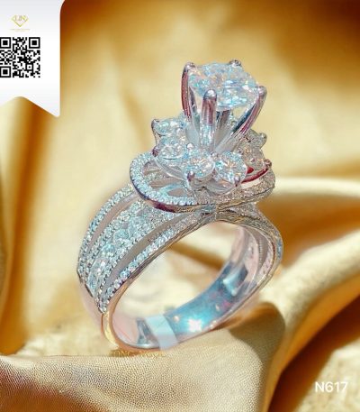 Nhẫn Nữ Kim Cương N617 Kim Cương Giá Tốt