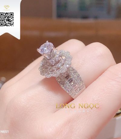 Nhẫn Nữ Kim Cương N651 Kim Cương Giá Tốt