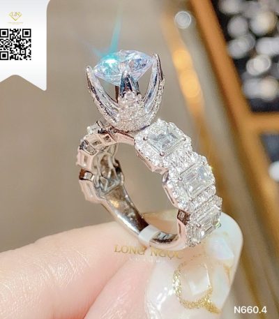 Nhẫn Nữ Kim Cương N6604 Kim Cương Giá Tốt