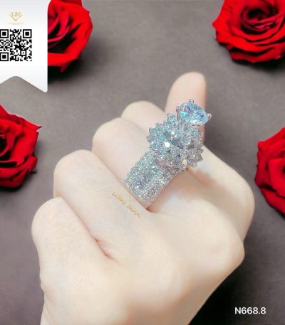Nhẫn Nữ Kim Cương N6688 Kim Cương Giá Tốt