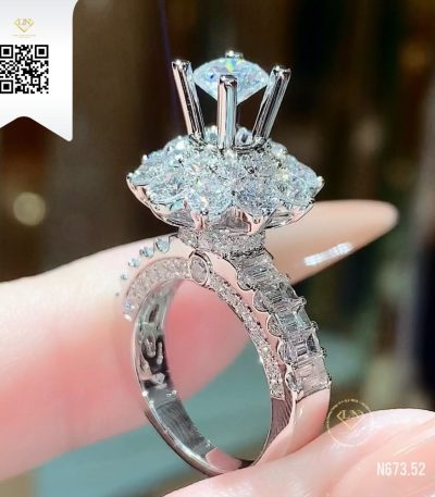 Nhẫn Nữ Kim Cương N67352 Kim Cương Giá Tốt