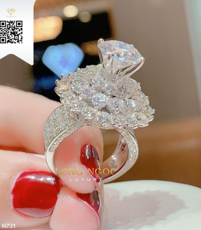 Nhẫn Nữ Kim Cương N731 Kim Cương Giá Tốt