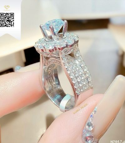 Nhẫn Nữ Kim Cương N7447 Kim Cương Giá Tốt