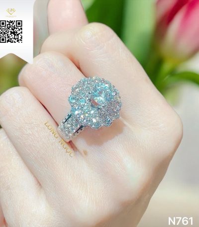 Nhẫn Nữ Kim Cương N761 Kim Cương Giá Tốt