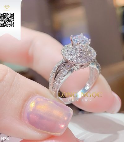 Nhẫn Nữ Kim Cương N78 Kim Cương Giá Tốt