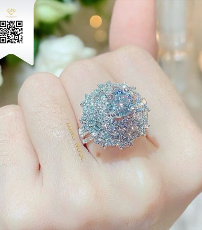 Nhẫn Nữ Kim Cương N909 Kim Cương Giá Tốt