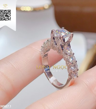 Nhẫn Nữ Kim Cương N9871 Kim Cương Giá Tốt