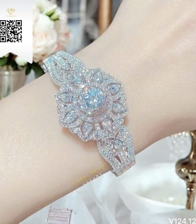 Vòng Tay Kim Cương V12412 Long Ngọc luxury