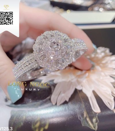 Vòng Tay Kim Cương V1253 Kim Cương Giá Tốt