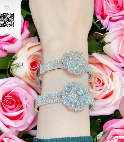 Vòng Tay Kim Cương V1256 Kim Cương Giá Tốt