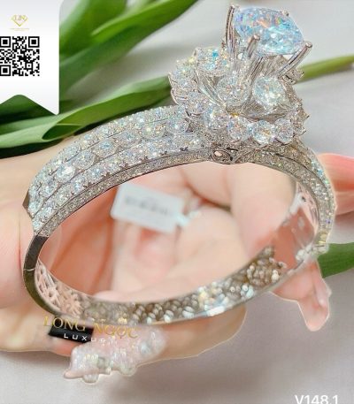 Vòng Tay Kim Cương V1481 Kim Cương Giá Tốt