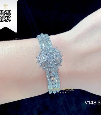 Vòng Tay Kim Cương V1483 Kim Cương Giá Tốt