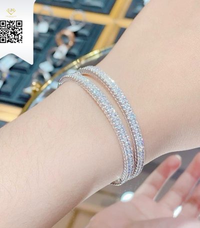 Vòng Tay Kim Cương V17629 Kim Cương Giá Tốt