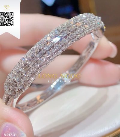 Vòng Tay Kim Cương V2173 Kim Cương Giá Tốt
