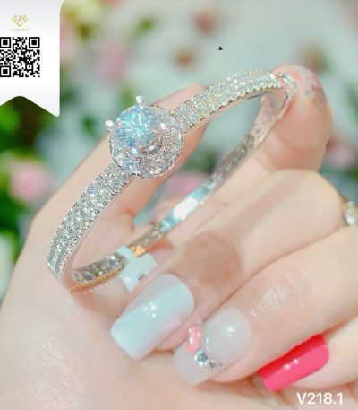 Vòng Tay Kim Cương V2181 Kim Cương Giá Tốt