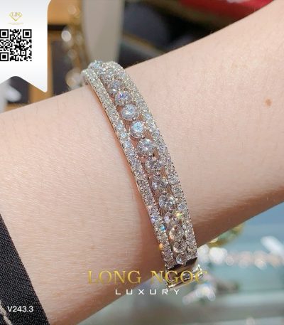 Vòng Tay Kim Cương V2433 Kim Cương Giá Tốt