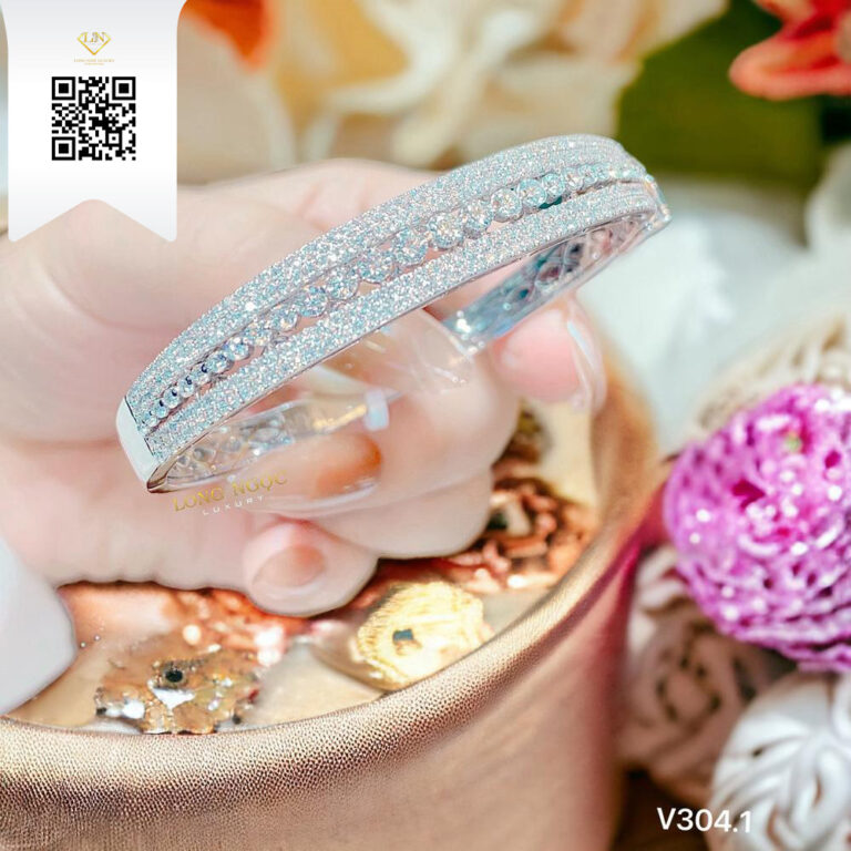 Vòng Tay Kim Cương V3041 Kim Cương Giá Tốt