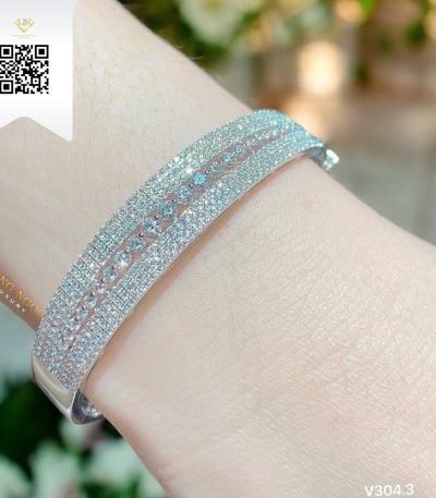 Vòng Tay Kim Cương V3043 Kim Cương Giá Tốt