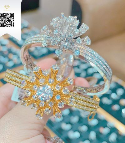 Vòng Tay Kim Cương V3291 Long Ngọc luxury