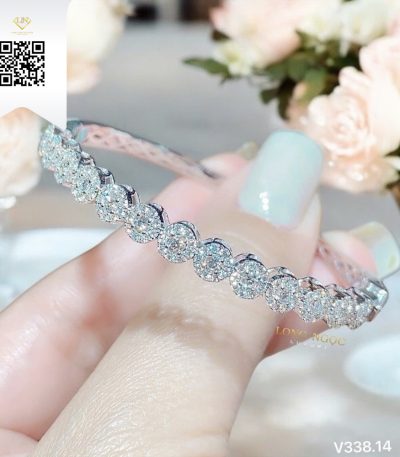 Vòng Tay Kim Cương V33814 Kim Cương Giá Tốt