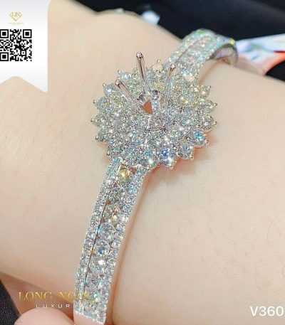 Vòng Tay Kim Cương V3607 Kim Cương Giá Tốt