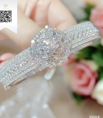 Vòng Tay Kim Cương V5249 Kim Cương Giá Tốt
