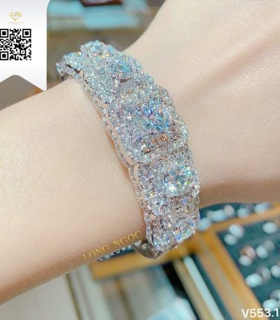 Vòng Tay Kim Cương V5531 Kim Cương Giá Tốt