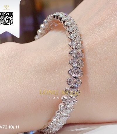 Vòng Tay Kim Cương V7210 Kim Cương Giá Tốt