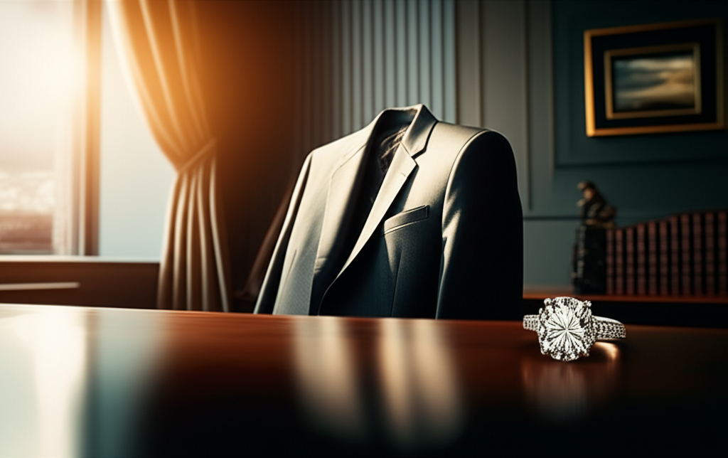 Nội thất văn phòng sang trọng với trang sức tinh tế.