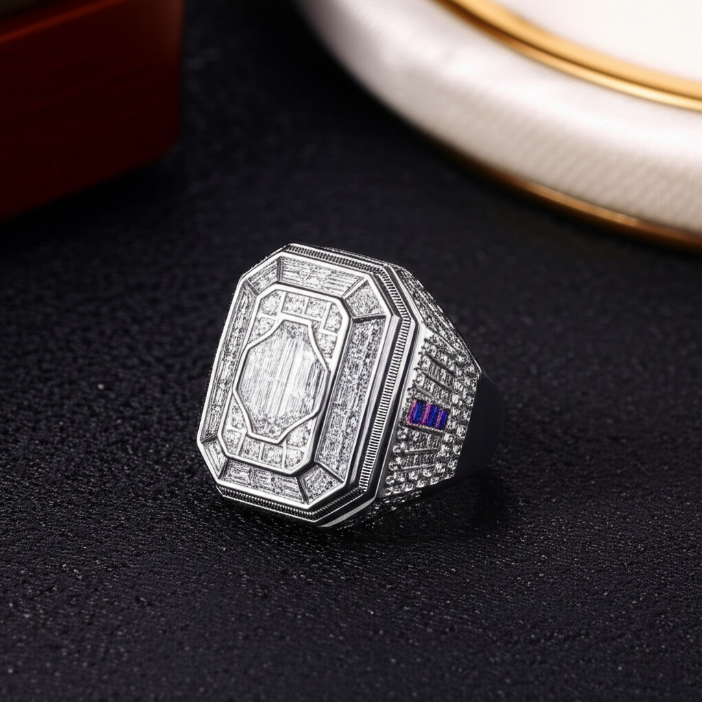 Tác động phong thủy của nhẫn kim cương nam với nhẫn phong thủy nam 6 Ảnh chiếc nhẫn kim cương nam phong thủy cao cấp, thể hiện sự thành công và đẳng cấp.