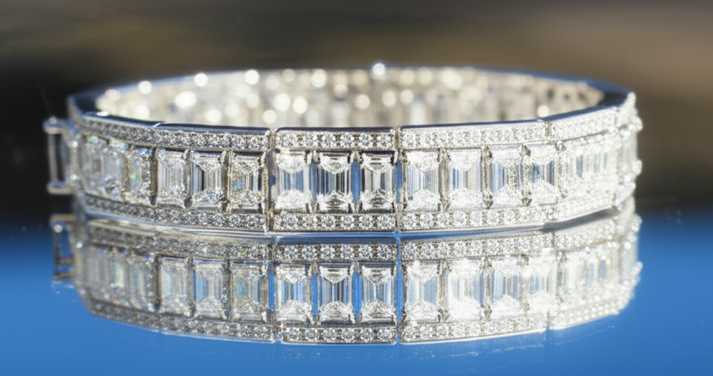 Vòng tay kim cương nam cao cấp.